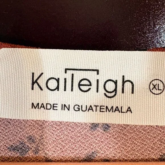 Kaileigh Pink Floral Tiered Dress XL - Picture 4 of 11